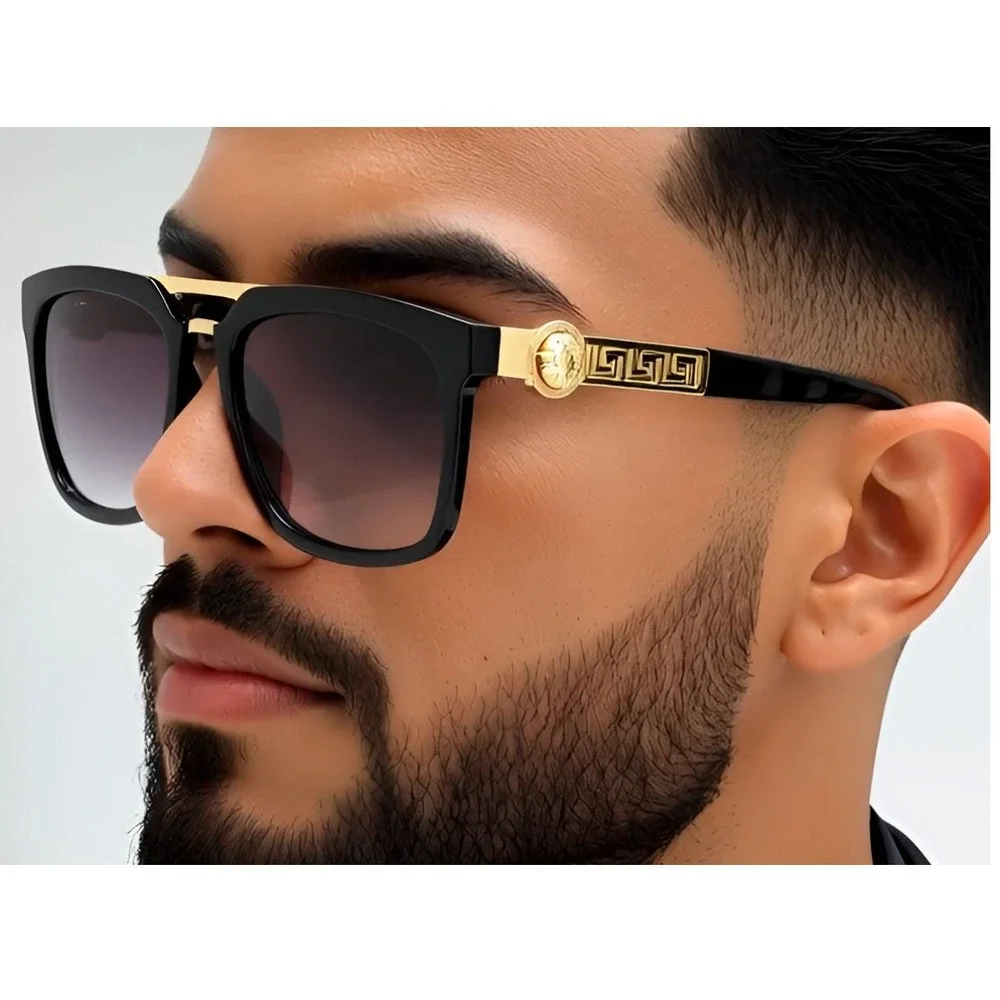 Trendy Men Sunglasses Hip Hop Shades Rectangular Gangster Style Street‎ Wear Hot